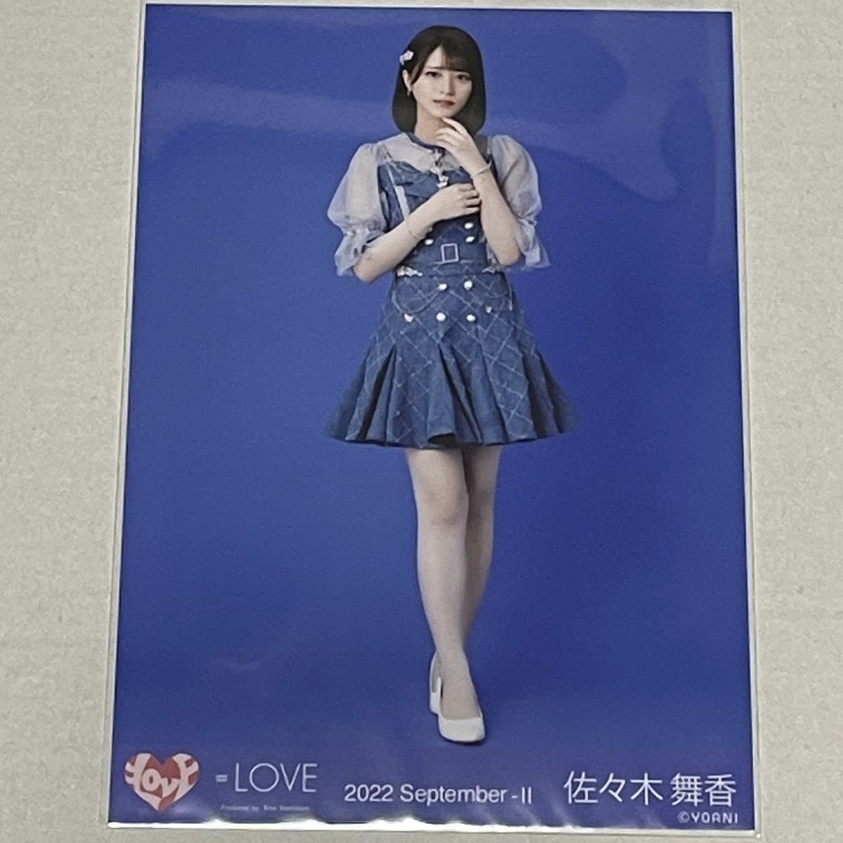 サイン入り 12thシングル「Be Selfish」佐々木舞香ポスター Be Selfish